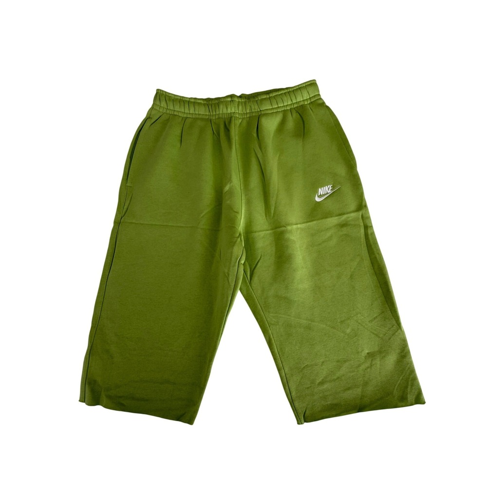 Nike Mens Club Fleece Shorts Lime Green BV2671-332 Size Large NWT
